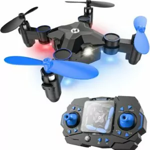 Holy Stone HS190 Foldable Mini Drone for Kids Beginners, RC Nano Quadcopter with Altitude Hold, 3D Flips, High Speeds Rotation, Headless Mode, Throw to Go, One Key Return, Great Gift Toys for Boys and Girls, Blue